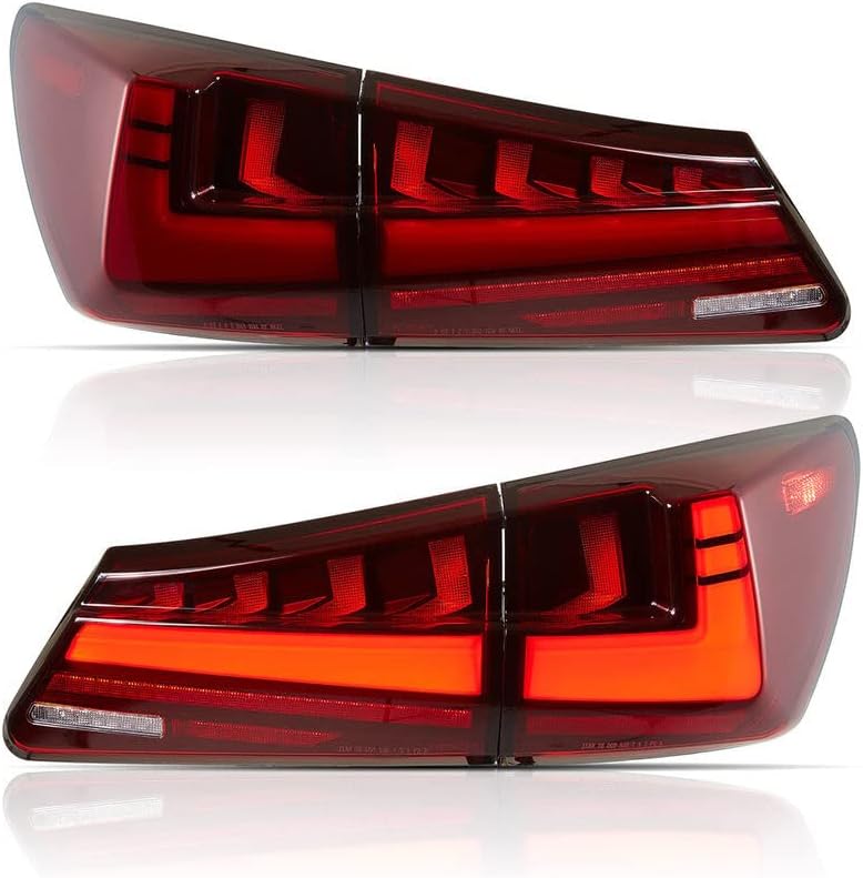 2006 -2013 Lexus IS250 IS350 ISF Red Lens Led Tail Lights Start-Up Animation |Autoglo Australia| - Autoglo Australia