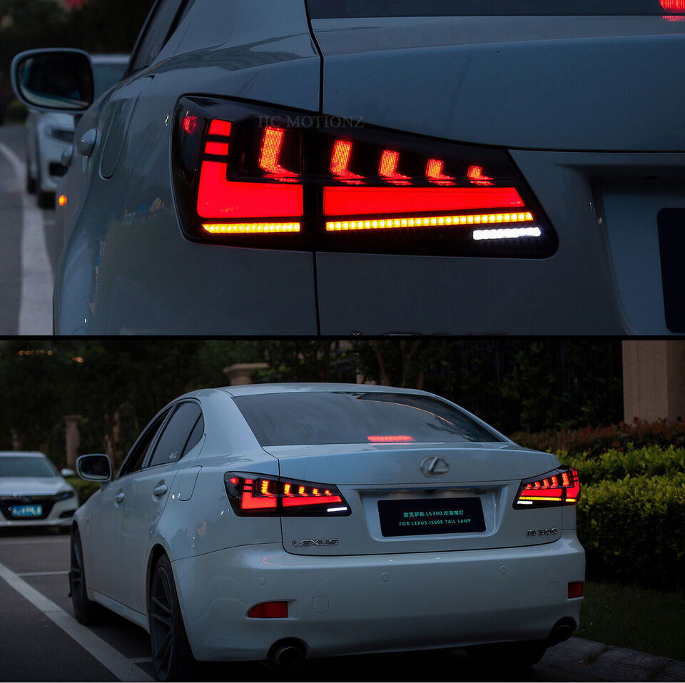 2006 -2013 Lexus IS250 IS350 ISF Red Lens Led Tail Lights Start-Up Animation |Autoglo Australia| - Autoglo Australia