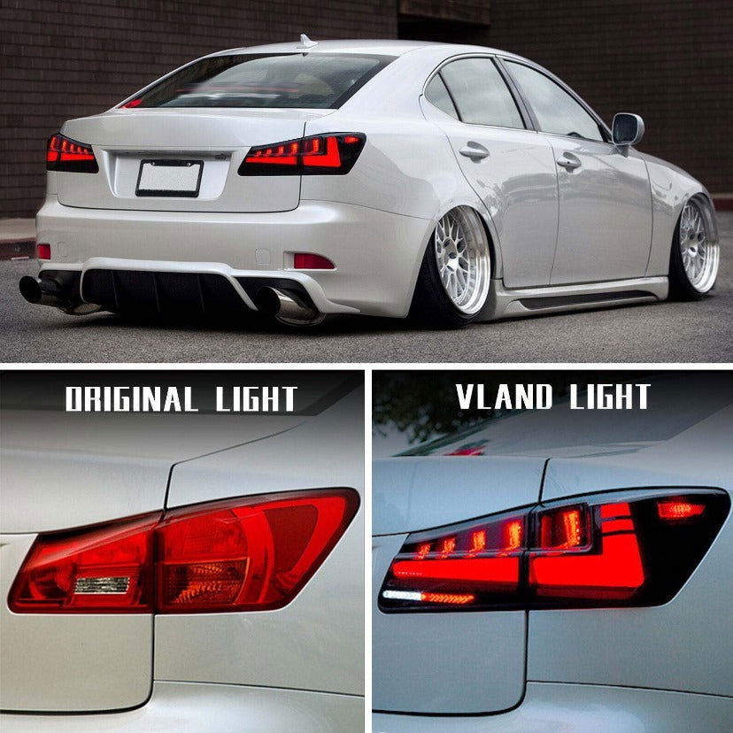 2006 -2013 Lexus IS250 IS350 ISF Smoked Led Tail Lights Start-Up Animation |Autoglo Australia| - Autoglo Australia