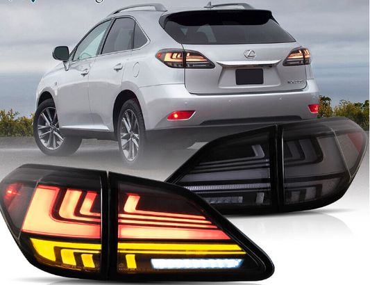 2010-2015 Lexus RX Full LED Tail Lights Start-up Animation Rear Lamps 2 Pcs - Autoglo Australia