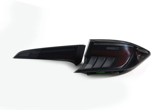 Autoglo Australia Smoked + Red Led Tail Lights For Toyota Corolla Hatchback 2018-2024 With Start UP Animation