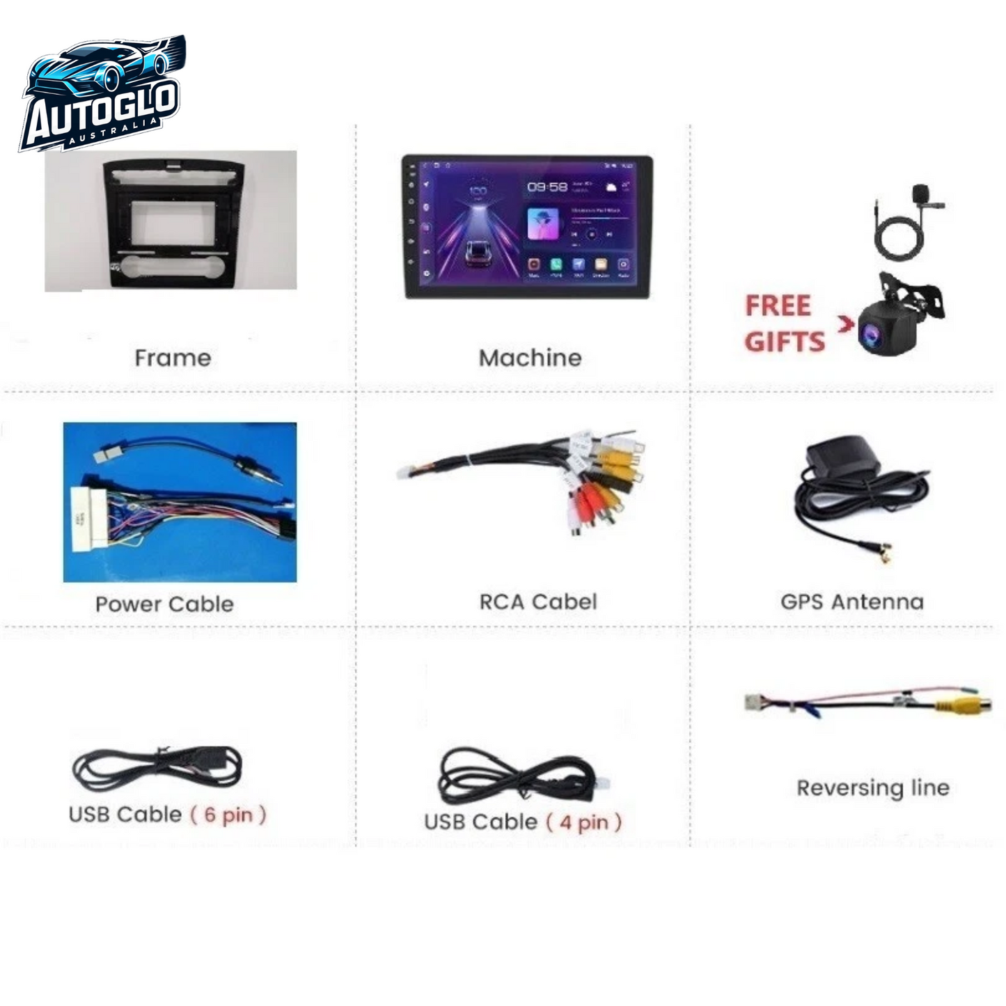 Autoglo Australia 10.1" Carplay Android 2GB+32GB BT GPS Stereo for HYUNDAI IX35 TUCSON (2020-22)