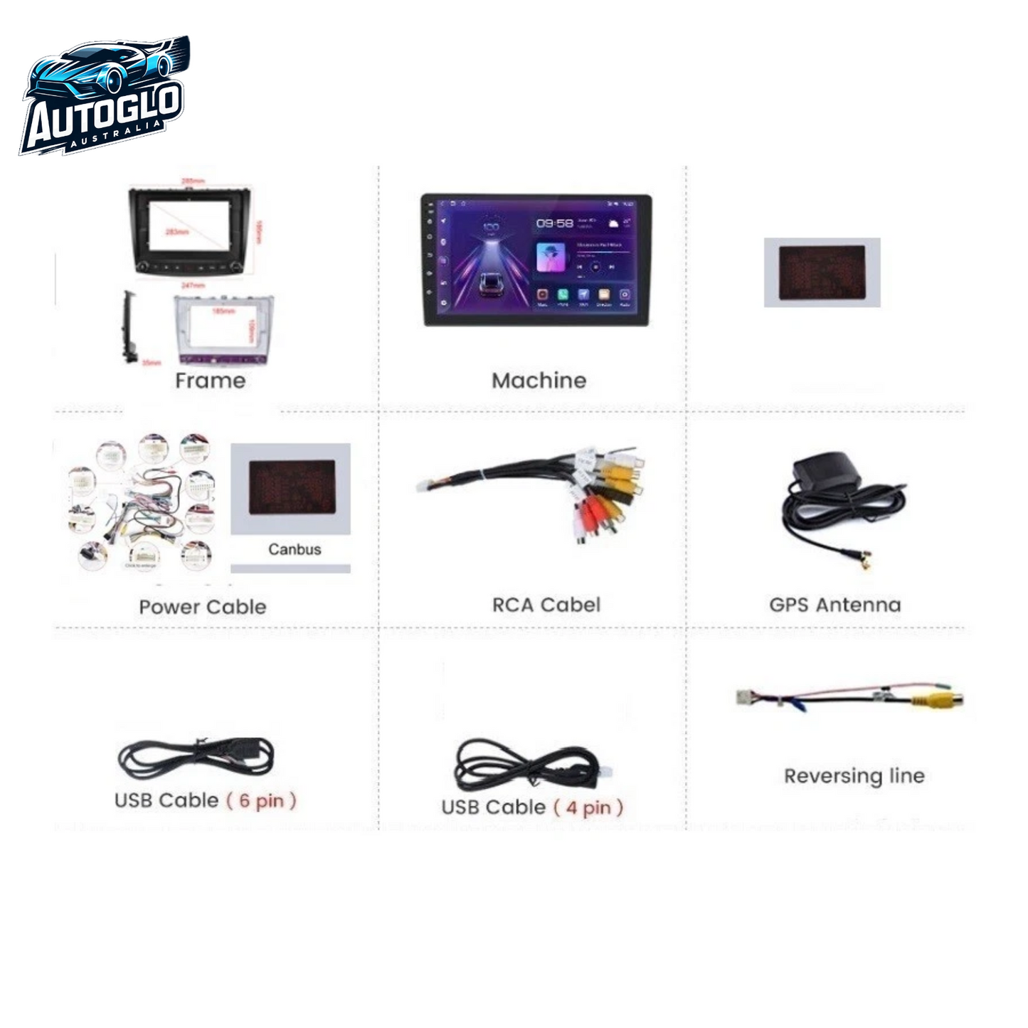Autoglo Australia 10" Android Carplay BT GPS WiFi Stereo for LEXUS IS250 IS350 (2005-12)