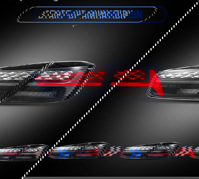 2Pcs LED Aftermarket Tail lights For 2008-2020 Mitsubishi Lancer EVO X Start-UP Animation - Autoglo Australia