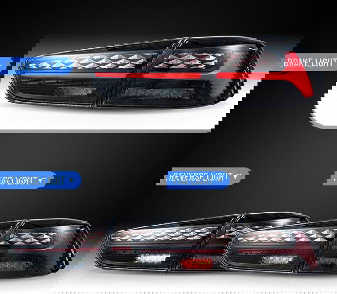 2Pcs LED Aftermarket Tail lights For 2008-2020 Mitsubishi Lancer EVO X Start-UP Animation - Autoglo Australia