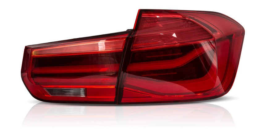 Autoglo Australia's VLAND LED Tail Lights for BMW 3 Series/M3 (2012-2018), featuring sleek design with red lens