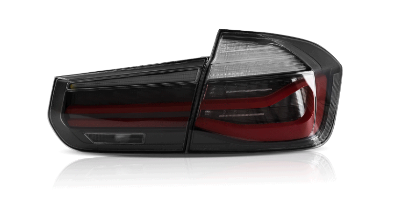 Autoglo Australia's VLAND LED Tail Lights for BMW 3 Series/M3 (2012-2018), featuring sleek design with Smoked lens