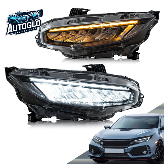 VLAND LED Headlights For 10th Gen Honda Civic Sedan / Coupe / Hatchback 2016-2021