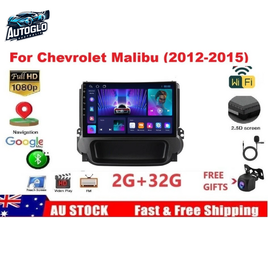 Autoglo Australia 9" (2G+32G) GPS BT WiFi CARPLAY ANDROID Stereo For Holden Malibu (2012-15)