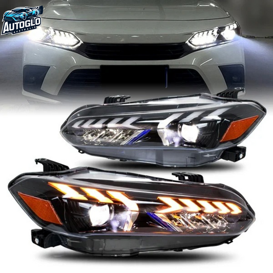 Autoglo Australia LED Headlights for 2022-2023 11th Gen Honda Civic with Start UP V2