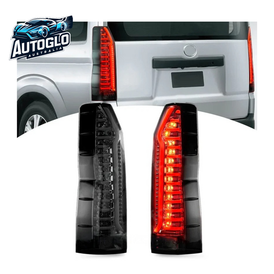 Autoglo Australia LED Tail Lights For Toyota Hiace 6th H300 2019-2023 Sequential with Animation DRL