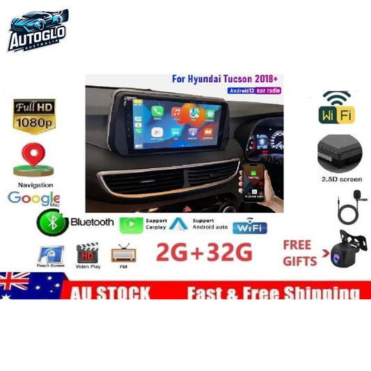 Autoglo Australia 9" (2G+32G) GPS BT WiFi CARPLAY ANDROID Stereo for HYUNDAI TUCSON (2018-20)