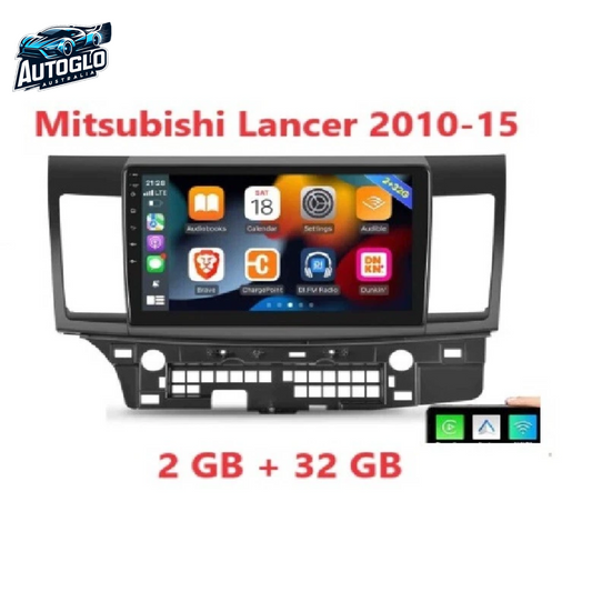 Autoglo Australia 10" CARPLAY ANDROID AUTO SWC (2G+32G) For MITSIBUSHI LANCER 2010-15 GPS BT WiFi