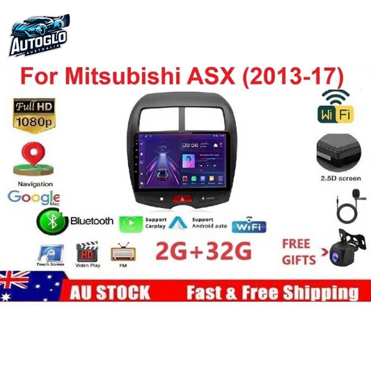 Autoglo Australia 10.1" Android 13 Carplay Radio GPS Navi WIFI BT For Mitsubishi ASX (2010-17)