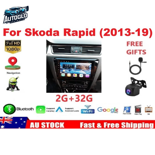 Autoglo Australia 9" Android Carplay BT GPS Stereo for Skoda Octavia 3 A7 (2GB+32G) 2013-18
