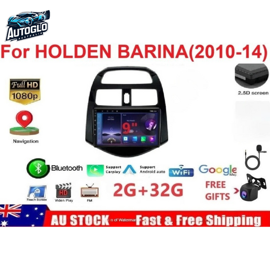 Autoglo Australia 9" (2G+32G) GPS BT WiFi CARPLAY ANDROID Stereo For HOLDEN BARINA (2010-14)