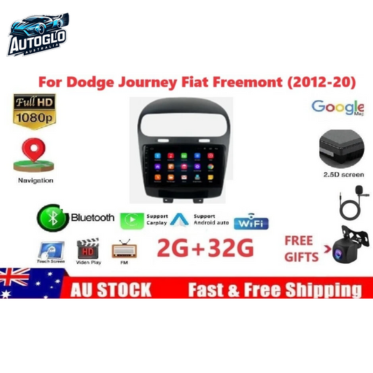 Autoglo Australia 9" Android Carplay BT GPS Stereo Dodge Journey Fiat Freemont 2GB+32G (2012-20)