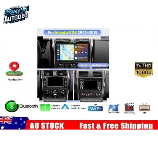 Autoglo Australia 9" CarPlay Android BT GPS WiFi Stereo For MAZDA CX 9 BOSE (2008 -15) 2+32GB
