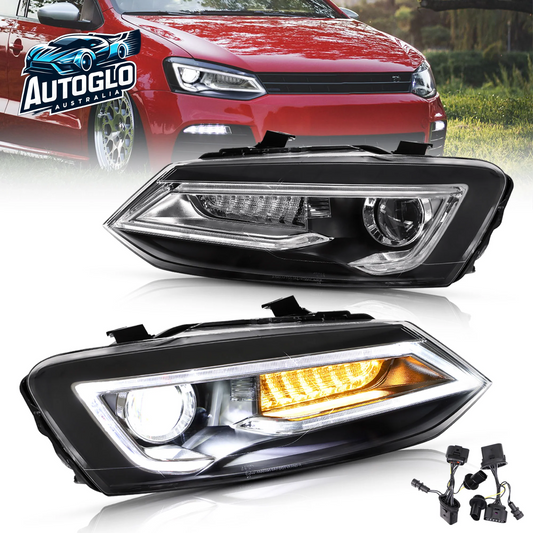 VLAND Dual Beam LED Headlights Volkswagen Polo 2011-2017