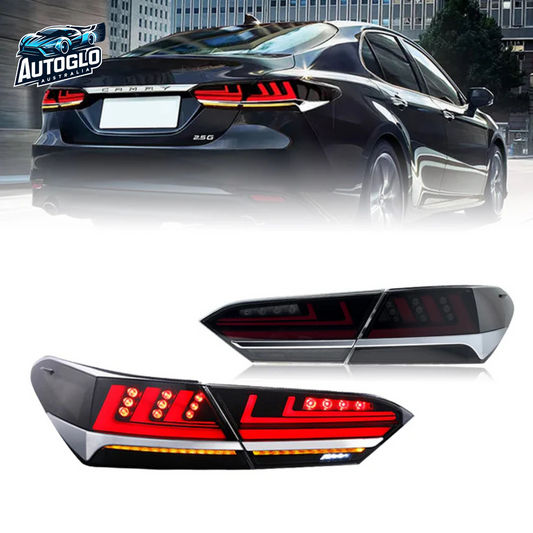 Autoglo Australia Taillights Fit/For Toyota Camry 2018-2024 With silver strip