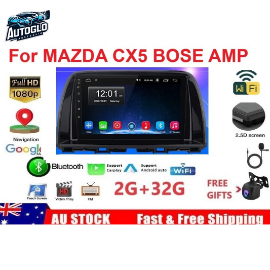 Autoglo Australia 10.1" Android Carplay BT GPS NAVI Stereo for MAZDA CX-5 (2012-16) 2GB+32GB