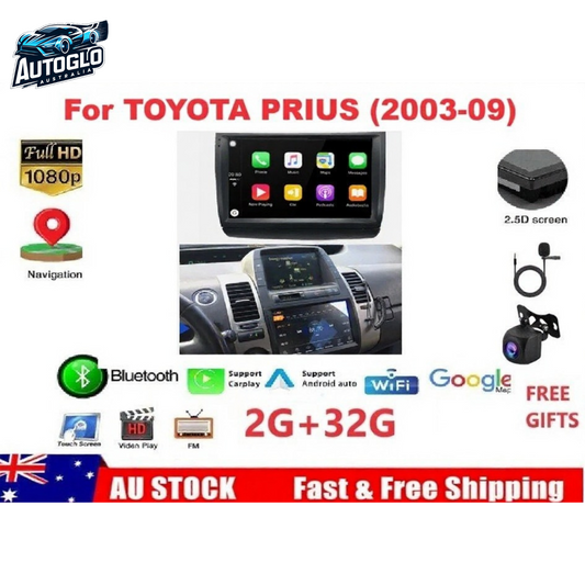 Autoglo Australia 9" Android Carplay BT GPS Stereo for TOYOTA PRIUS 2GB+32G (2012-14)