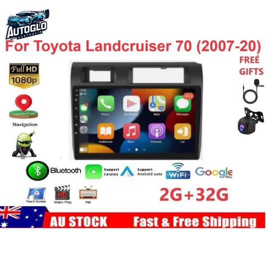 Autoglo Australia 9" (2G+32G) GPS BT WiFi CARPLAY Stereo For TOYOTA LANDCRUISER 70 S (2008-20)