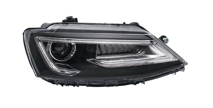 Vland 2Pcs LED Headlights For 2011-2014 Volkswagen VW Jetta MK6 Demon Eyes Lens