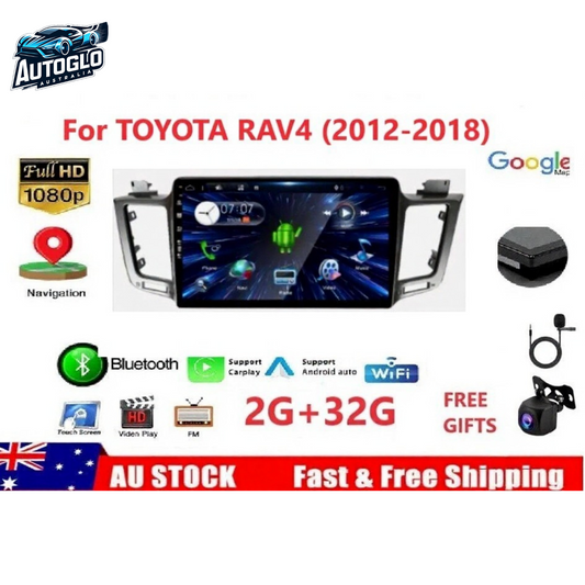 Autoglo Australia 10.1" Android Carplay Stereo for Toyota RAV4 2012-2018 BT GPS NAVI 2GB+32GB