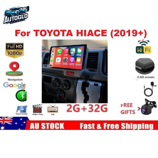 Autoglo Australia 9" Android Carplay BT GPS Stereo for TOYOTA HIACE 2GB+32G (2019+)