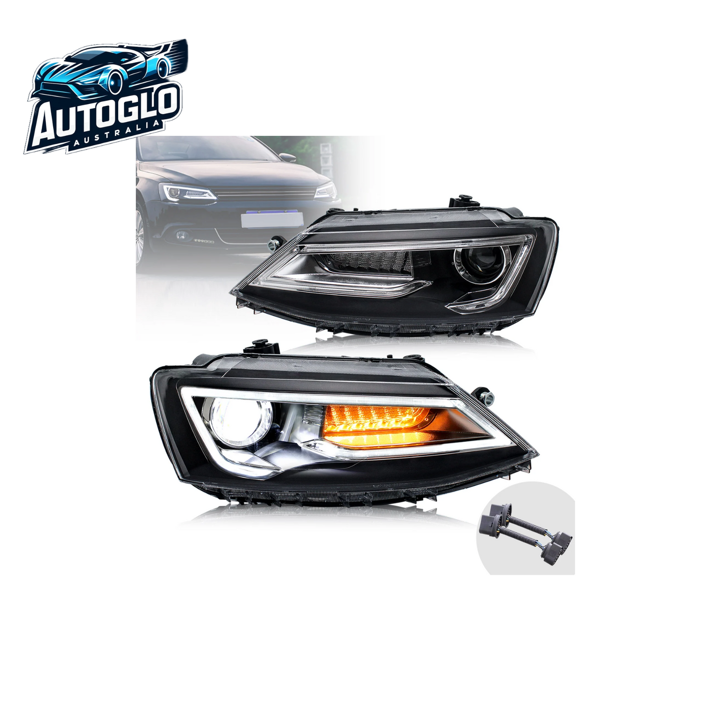 VLAND Dual Beam Headlights For Volkswagen Jetta / Sagitar 2011-2018