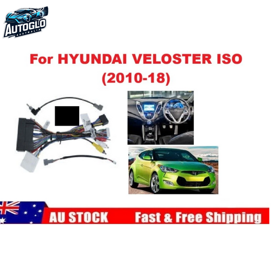 Autoglo Australia For HYUNDAI VELOSTER Car Stereo Radio Power ISO Adapter Support OEM AMP