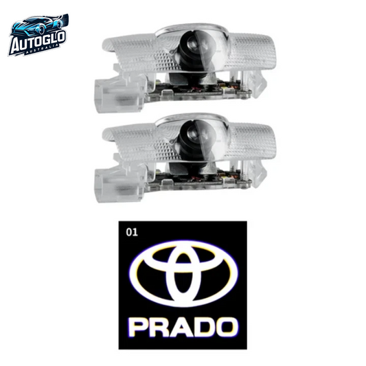 Autoglo Australia For Toyota PRADO WHITE (2010-2021) car led Door Welcome Projector Lights