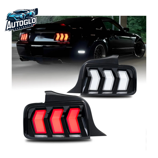 Autoglo Australia FULL LED Tail lights For Ford Mustang 2005-2009 Start UP Animation