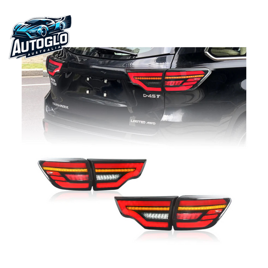 Autoglo Australia LED Taillights For Toyota Highlander 2014-2019 DRL Start UP Animation