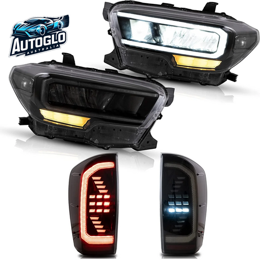 VLAND LED Headlights & Tail Lights Compatible With Toyota Tacoma 2016-2019