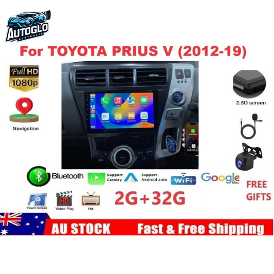 Autoglo Australia 9" Android Carplay BT GPS Stereo for TOYOTA PRIUS 2GB+32G (2015-19)