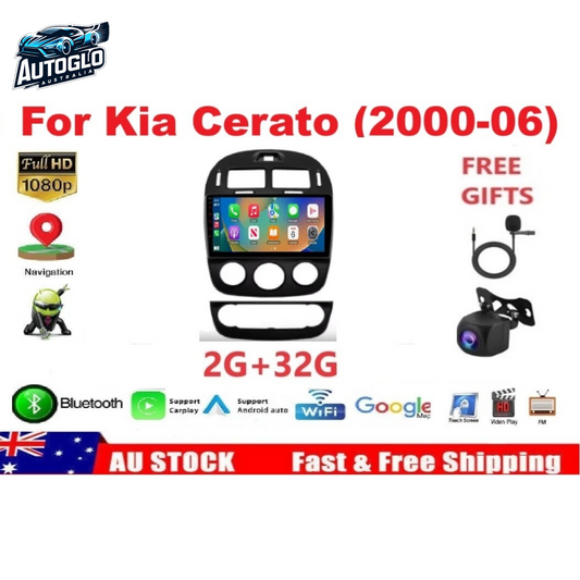 Autoglo Australia 10.1" Carplay Android 2GB+32GB BT GPS NAVI Stereo for KIA CERATO (2000-06)