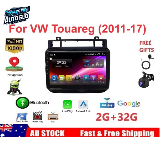 Autoglo Australia 9" Android 13 Carplay Stereo for VW Touareg 2GB+32G (2011-17)