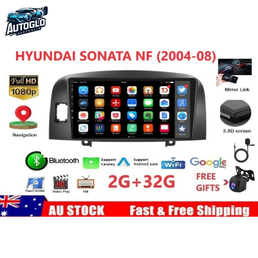Autoglo Australia 9" (2GB+32G) Android Carplay BT GPS Stereo for HYUNDAI SONATA NF (2004-08)