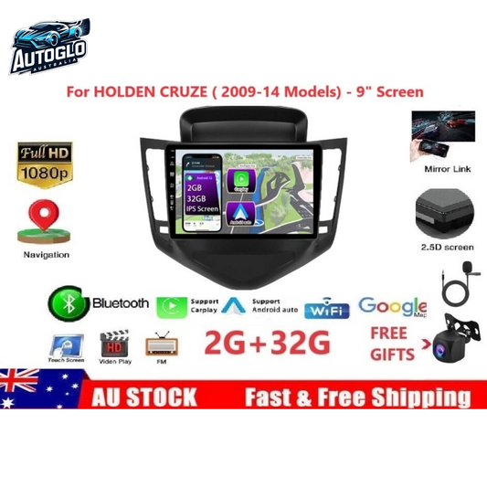 Autoglo Australia 10.1" Android 12 Stereo Carplay for HOLDEN CRUZE 2009-14 (2GB+32G)