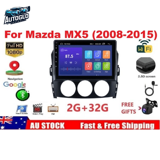 Autoglo Australia 9" (2+32G) Android Carplay BT GPS Stereo for MAZDA MX5 III (2008-15)