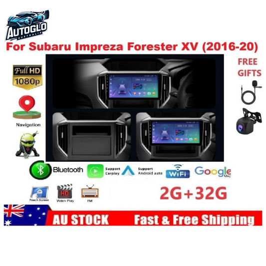 Autoglo Australia 9" (2G+32G) GPS BT WiFi CARPLAY Stereo For SUBARU IMPREZA FORESTER XV (2016-20)