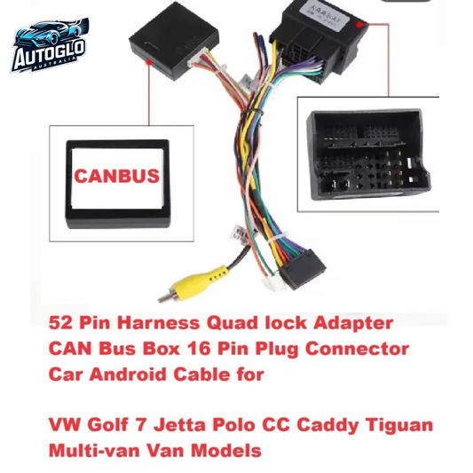 Autoglo Australia For VW Golf Jetta Caddy Tiguan Multivan Stereo Radio Power Harness ISO Adapter