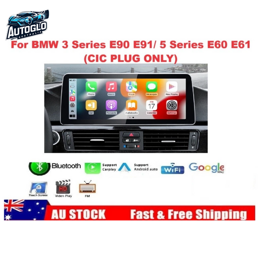 Autoglo Australia BMW 3 Series E90/91 5 Series E61/61 12.3" XL FHD Carplay Android Stereo BT CIC