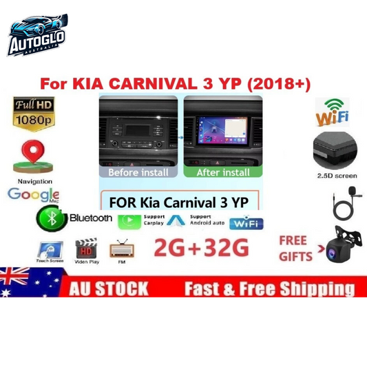 Autoglo Australia 9" (2GB+32G) Android Carplay BT GPS Stereo for KIA CARNIVAL (2018+)
