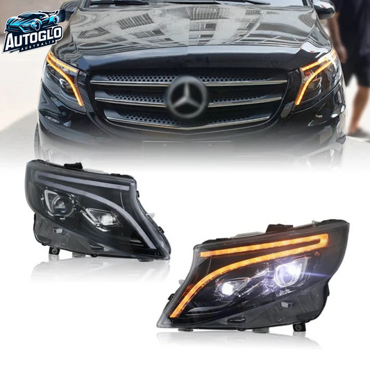 Autoglo Australia  Brand New Led Headlights For 2014-20200 Mercedes-Benz Vito