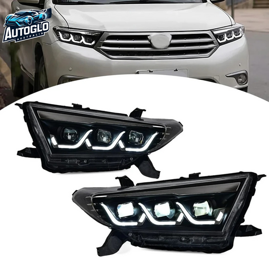 Autoglo Australia 2011-2013 Toyota Highlander LED Headlights Demon eyes