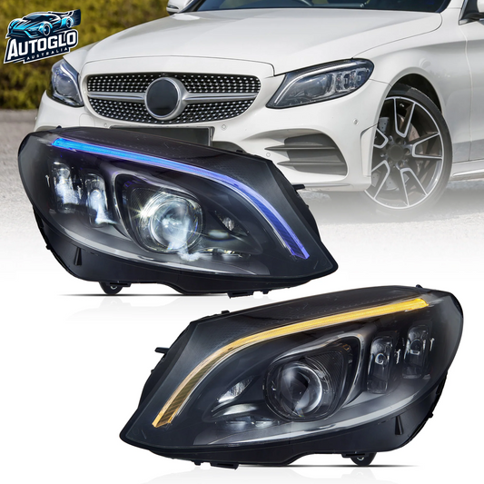 VLAND LED Projector Headlights For Mercedes Benz W205 C-Class 2015-2021