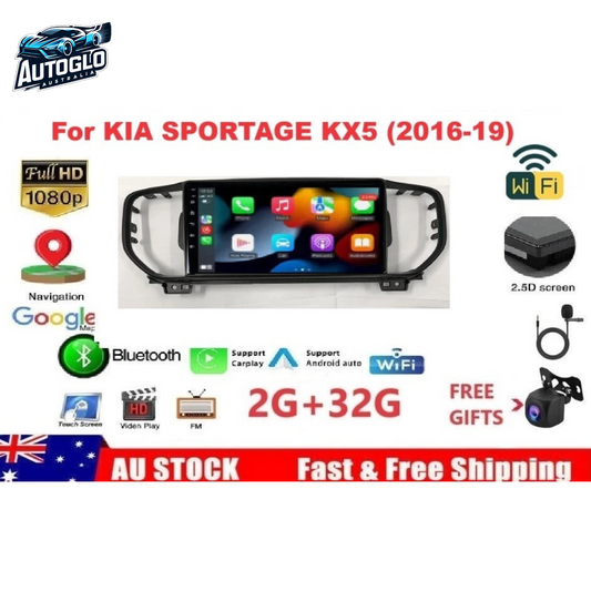 Autoglo Australia 9" (2G+32G) GPS BT WiFi Carplay Android Stereo For KIA SPORTAGE High C (2016-19)